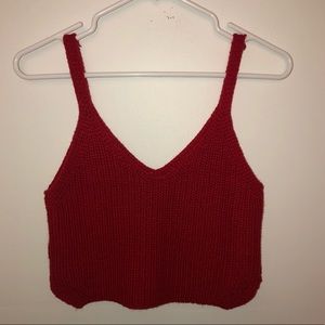 Crochet Cropped Cami Top